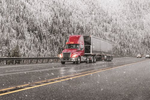 Winter Truck Driving